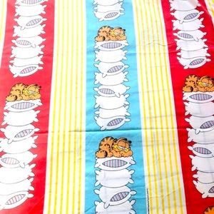 Vintage 1978 Garfield Twin Sheet Set